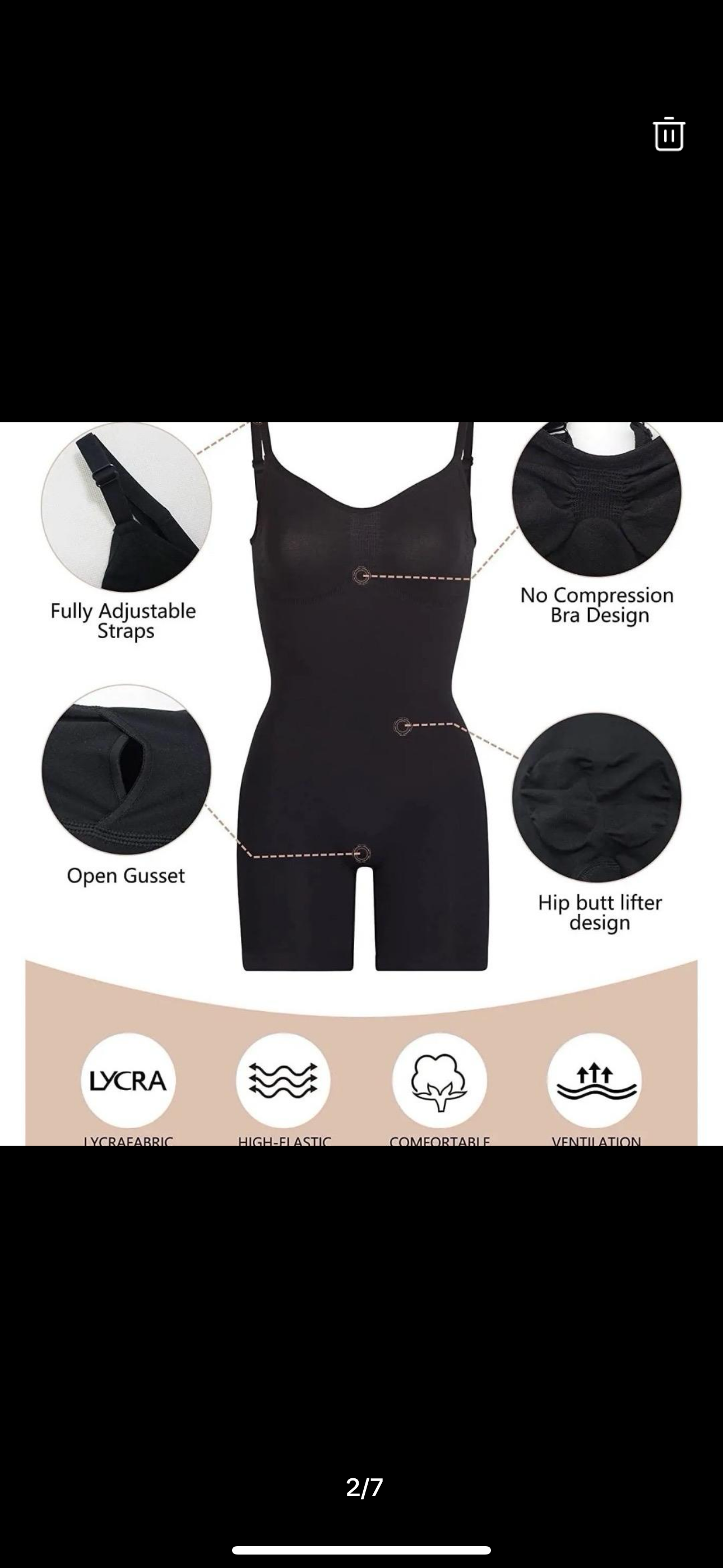 Tummy Control Body Magic Shaper in Black