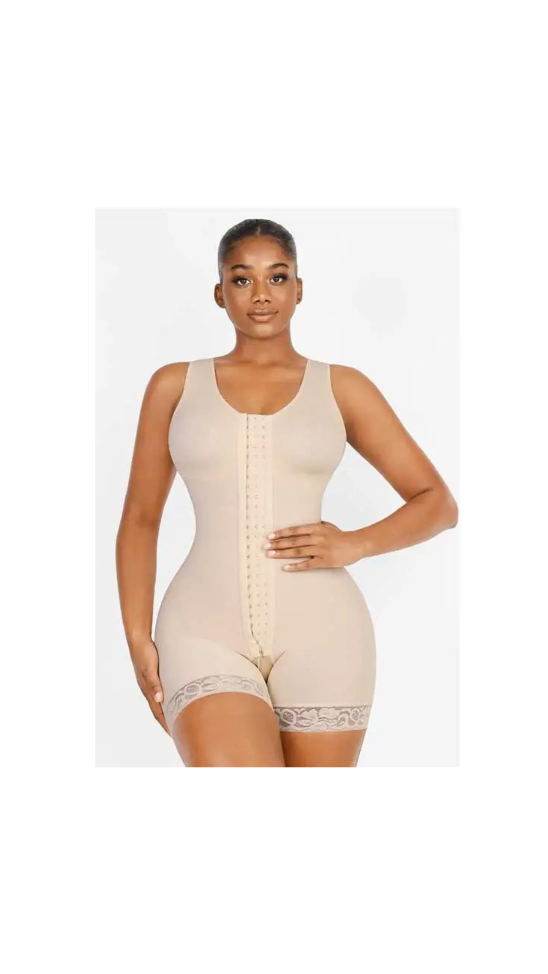 Post surgical Faja in Beige and Black