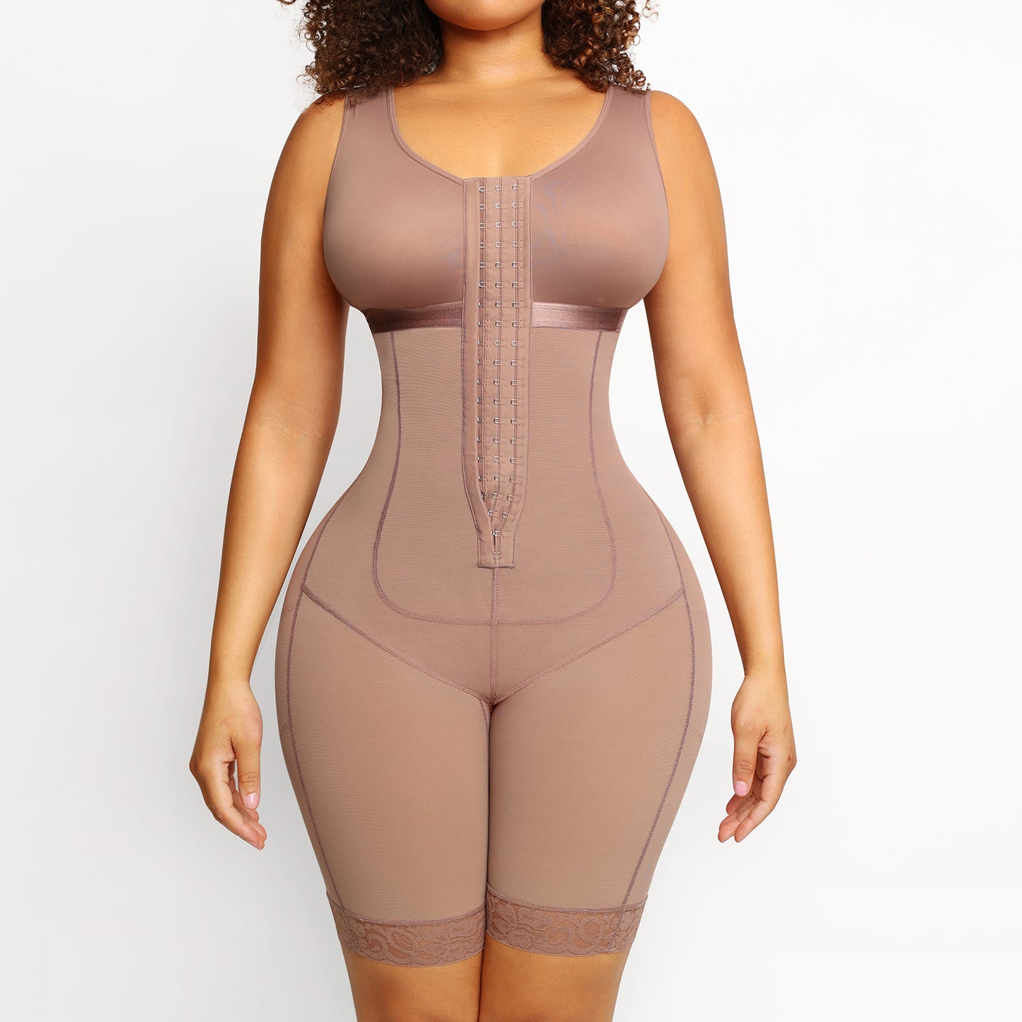 Post surgical compression Faja shape wear in Brown